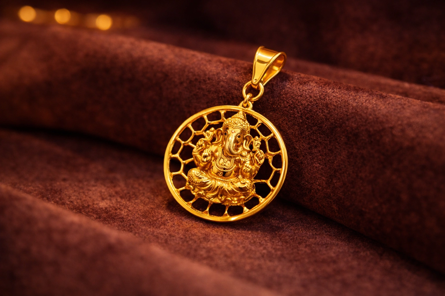 Ornate Gold Pendant